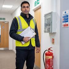 Fire marshal ensuring safety at an event in London