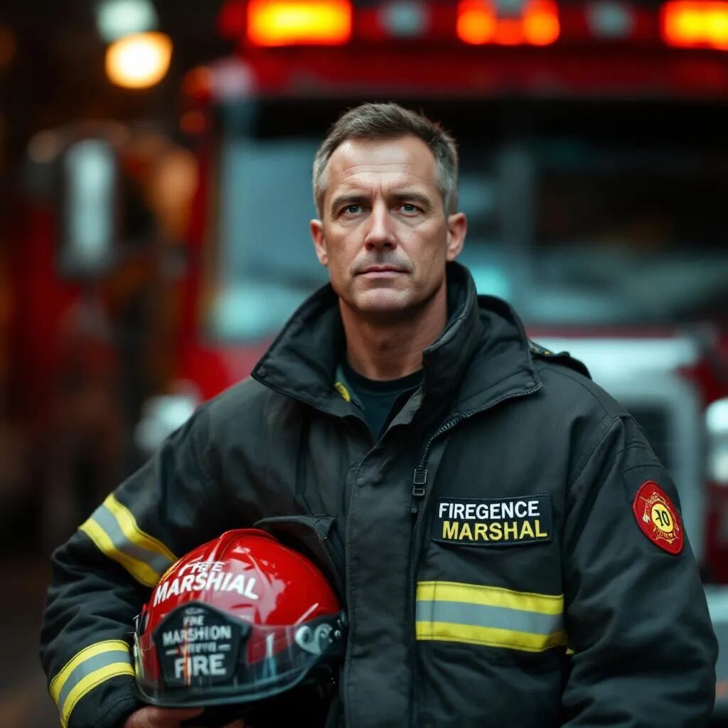 Fire marshal conducting safety checks at an event